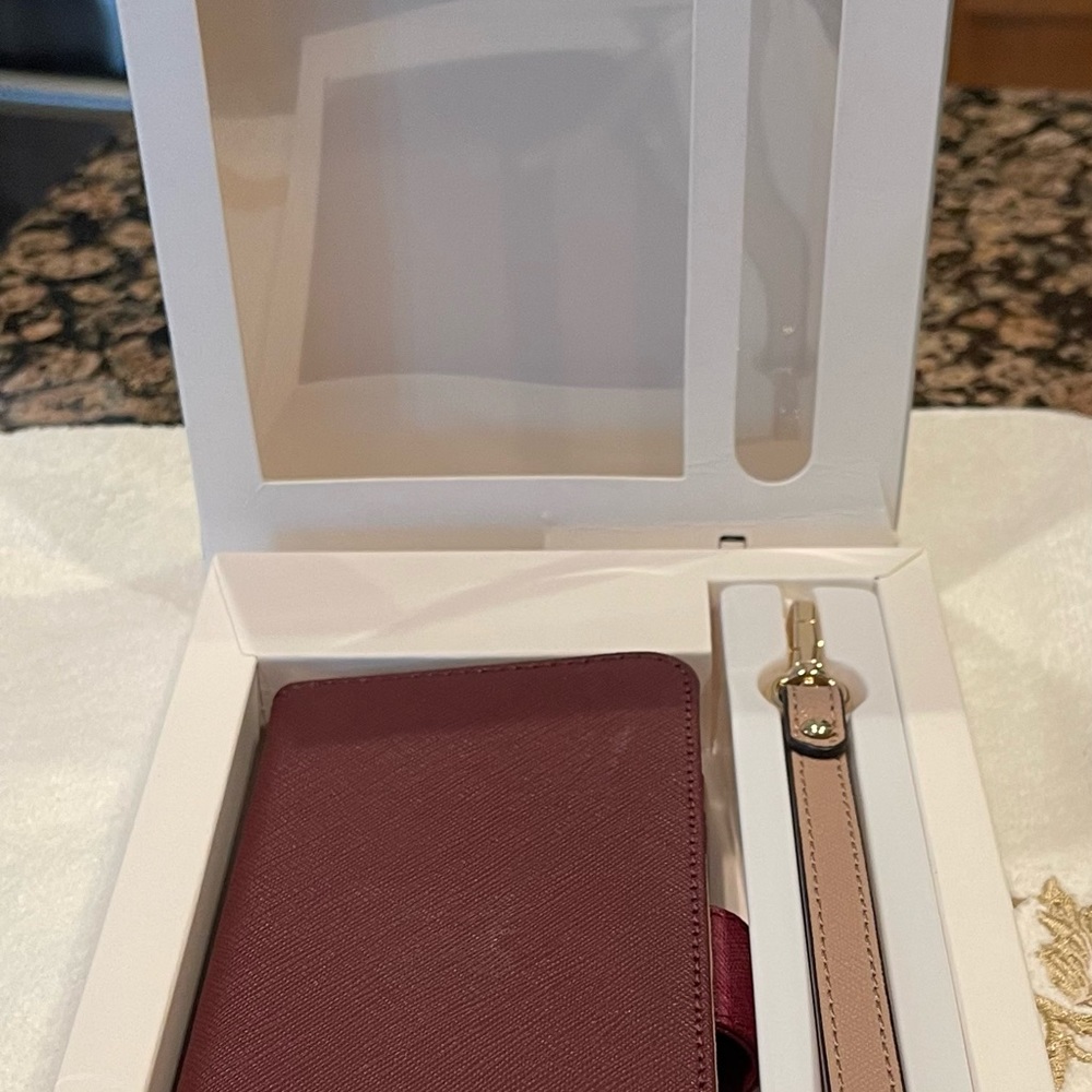 Michael Kors Cell Phone Case- Burgundy- Great Condition